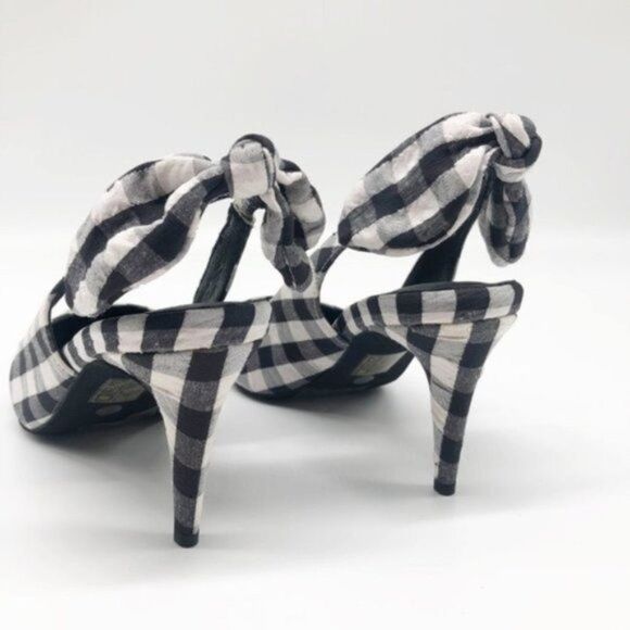 Jeffrey Campbell Cindy Gingham Slingback Pumps – Retro Chic with a Modern Twist​ - Picture 5 of 8